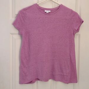 J. Jill mauve/pinkish purple linen tee, XS